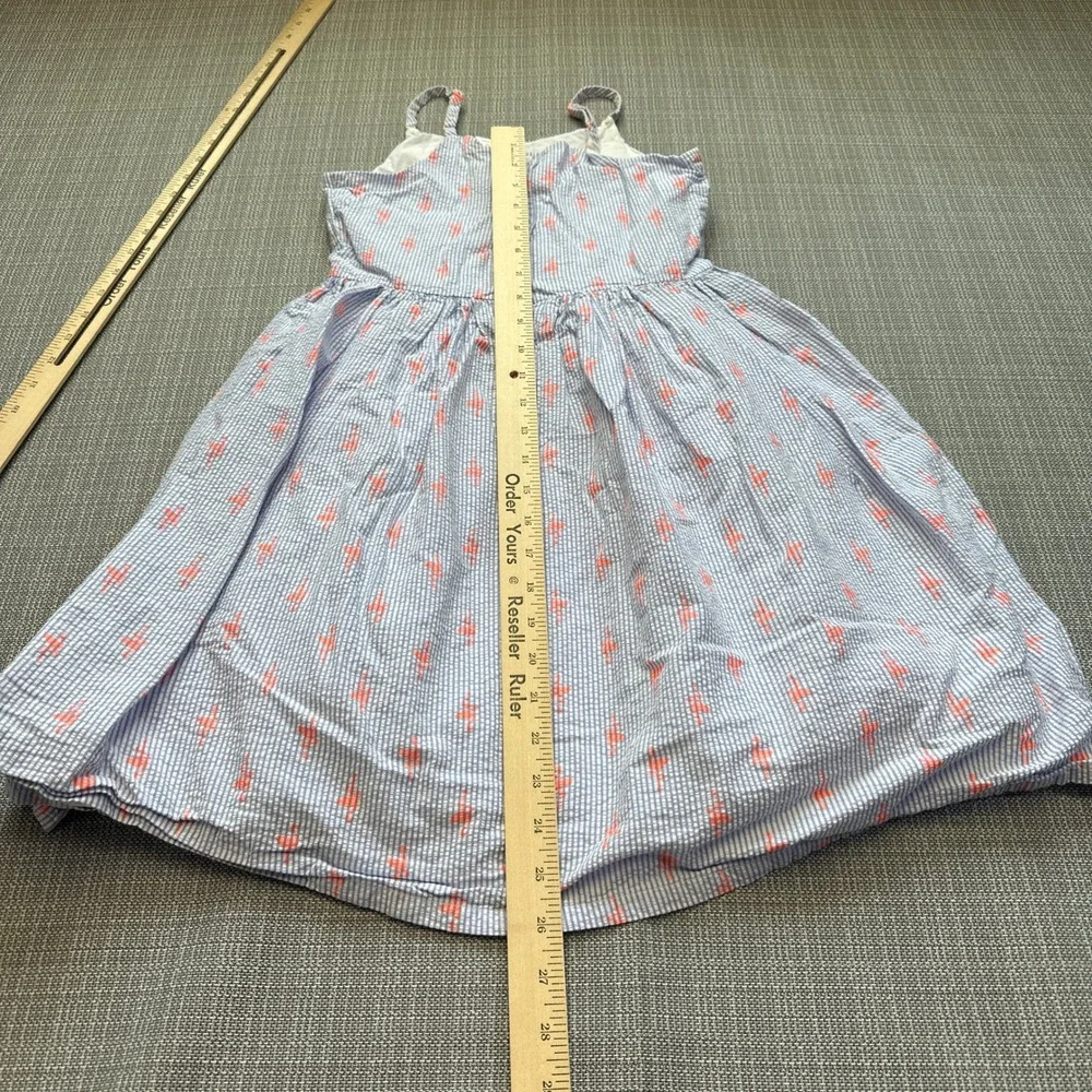 Gymboree Seersucker Flamingo Dress Size 10 Sundress Beach Summer Lined‎